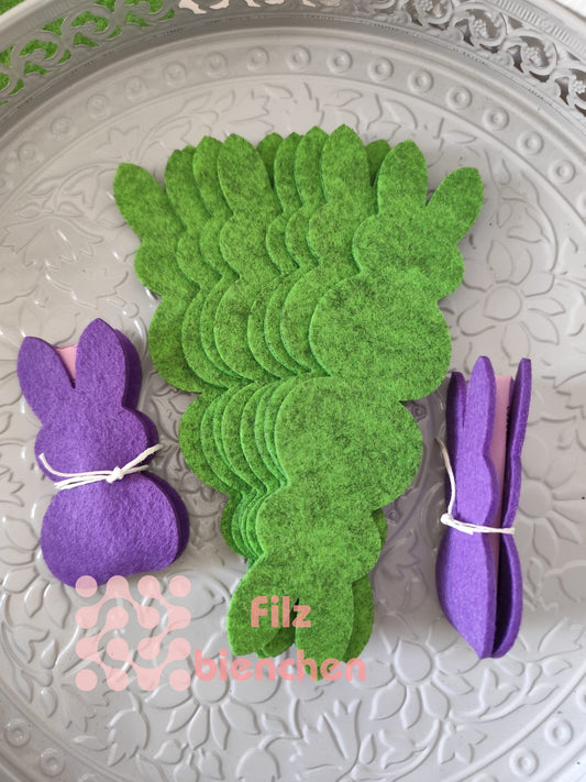 Schokoriegelhäschen 32ger Set GEMISCHTE FARBEN Stückpreis ab 0,25€ zzgl. Mwst.