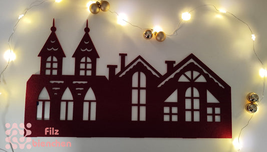 Winterstadt 1 Wand Deko/Fenster Deko etc.