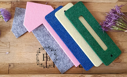 Lesezeichen Glitzerfilz- verschiedene Formen und Farben 20er Set SPARSET Stückpreis ab 0.52 Euro zzgl. 19% MwSt.