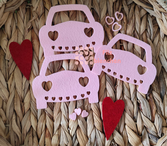 Auto für Geldgeschenke zum Aufhängen Klein 4er Set Stückpreis ab 0,63 € zzgl. 19% MwSt.