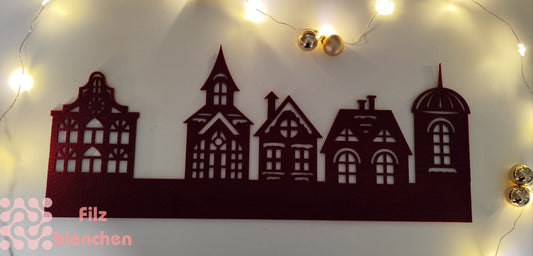 Winterstadt 3 Wand Deko/Fenster Deko ect.