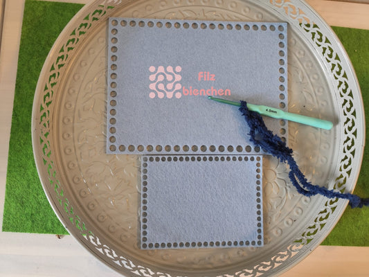 Häkelboden klein Rechteck 15er Set Stückpreis ab 1.10 Euro zzgl. 19% MwSt.