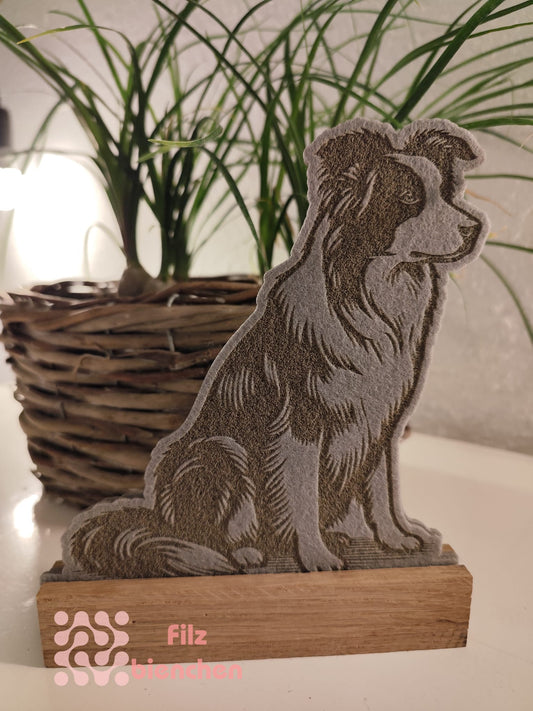 Holzaufsteller Border Collie, 2-teilig, Stückpreis 1,92€ zzgl. Mwst.