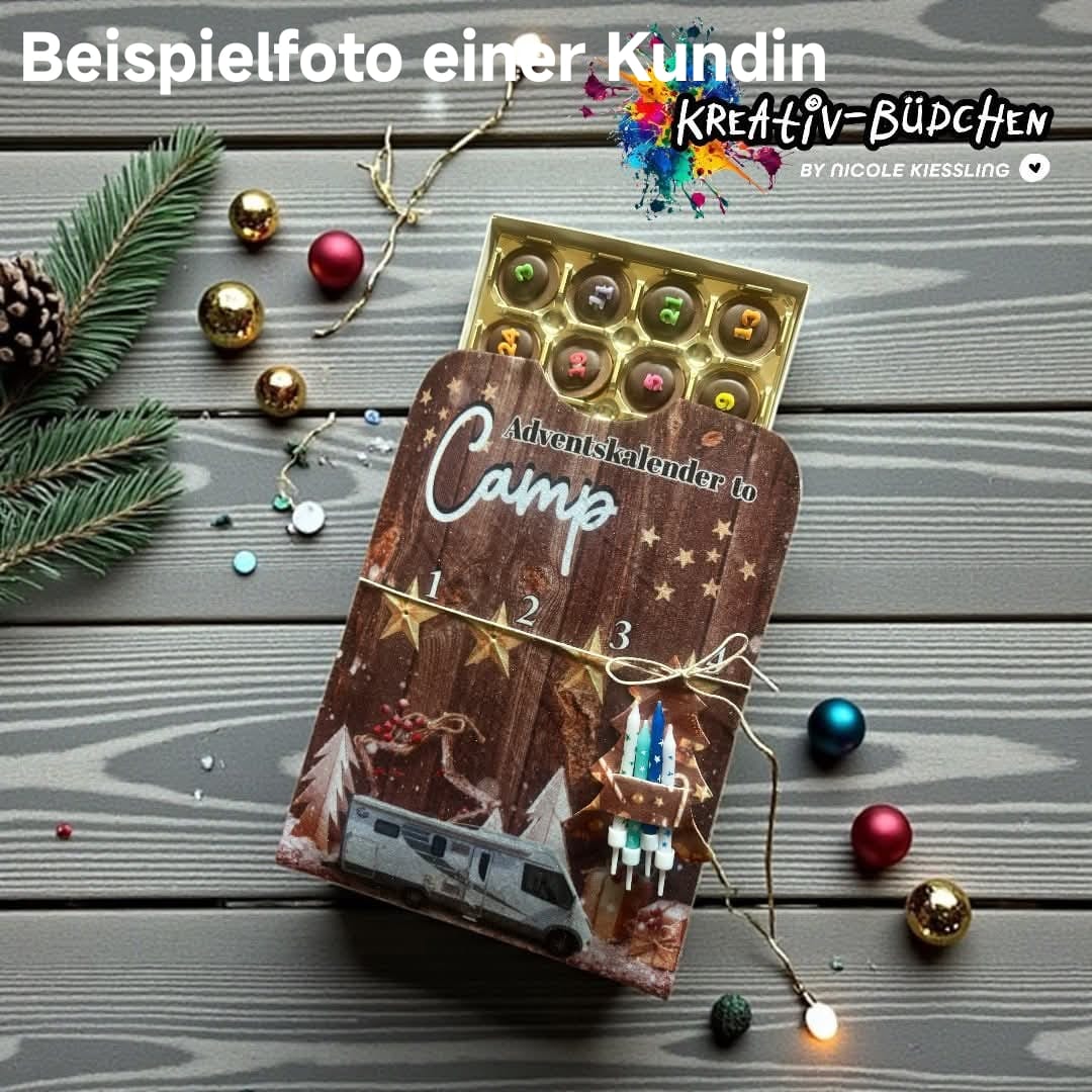 Hülle "Toff" für 24 Schokohalbkugeln,