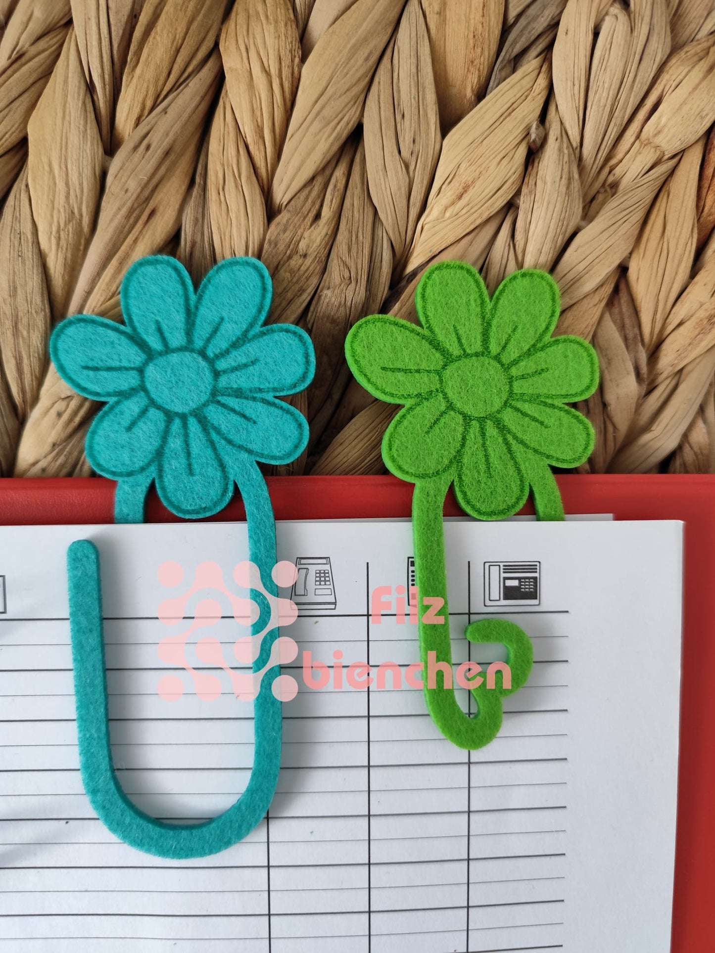 Lesezeichen Blume 3er Set Stückpreis 0,80€