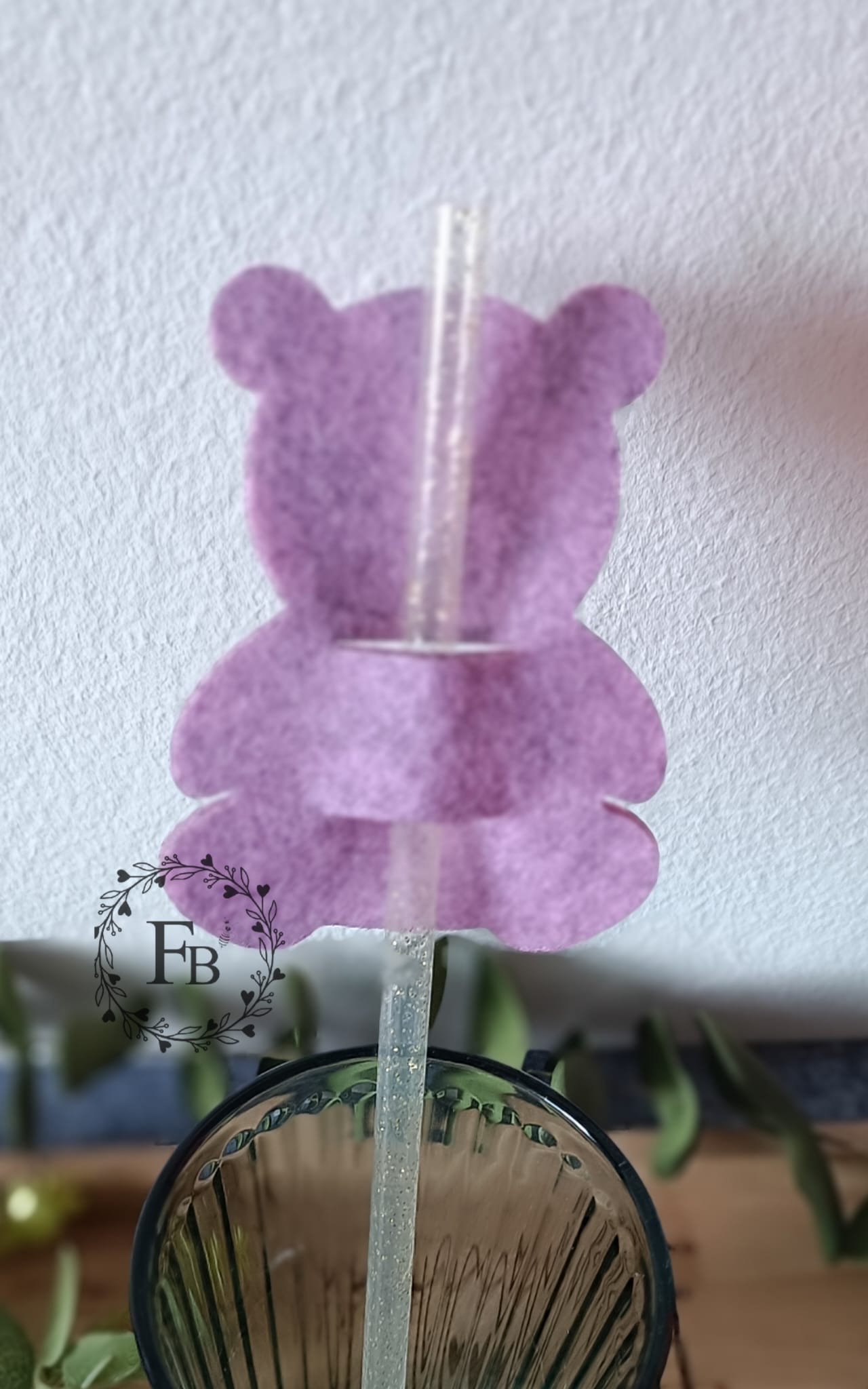 Strohhalmfigur Bär 6er Set Stückpreis ab 0.76 Euro zzgl. 19% MwSt.