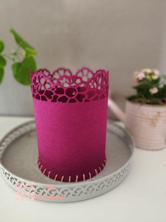 Korb mit Blumenborte A Groß und Klein