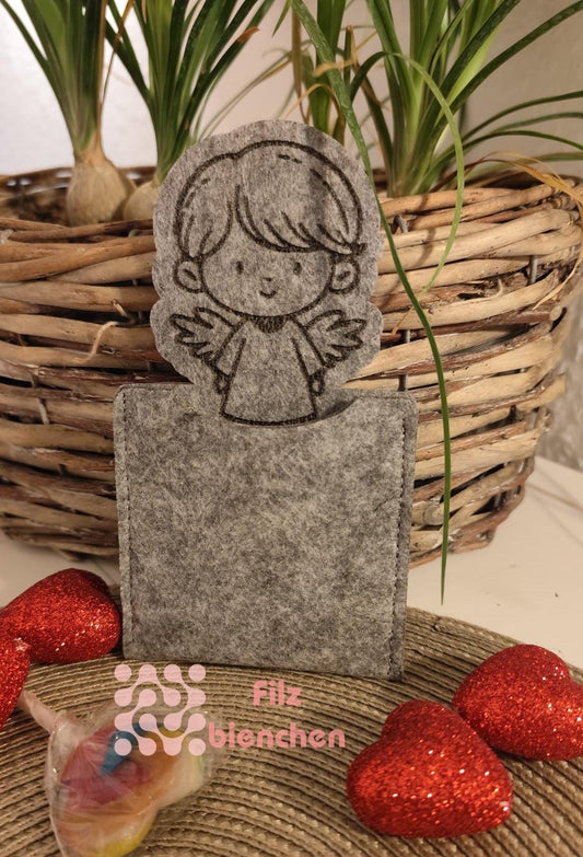 Engeljunge graviert Täschchen klein 2er Set, Stückpreis 1,30€ zzgl. Mwst.