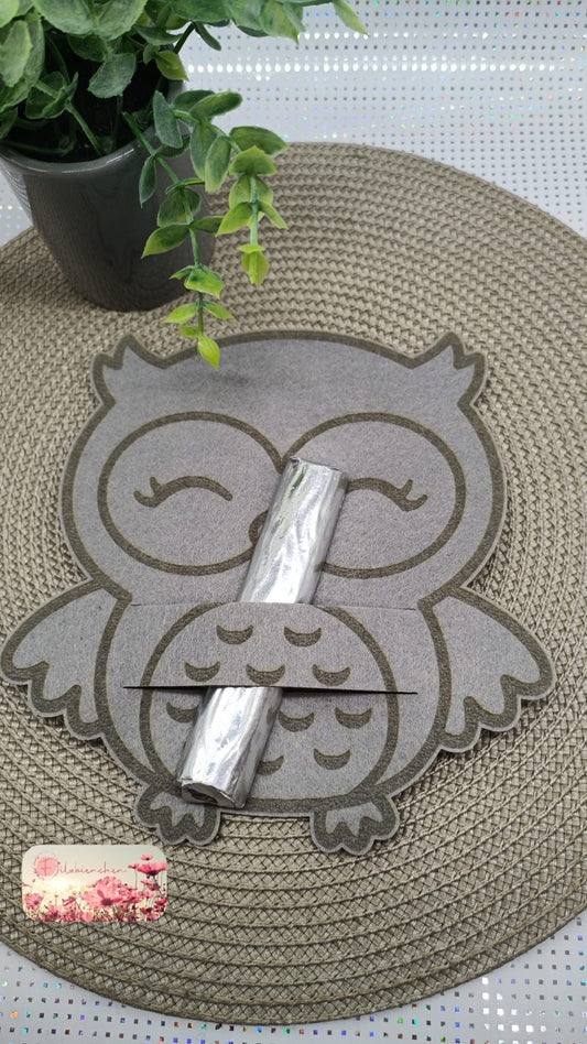 Eule Graviert mit Schlitz Schokolade