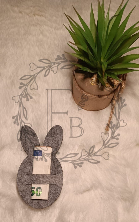 Ei mit Ohren mit Schlitz Geld