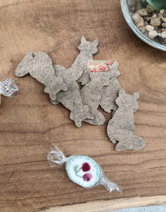 Fuchs sitzend Streugut 40 Stk. mit Farbwahl Stückpreis ab 0.11 Euro zzgl. 19% MwSt.