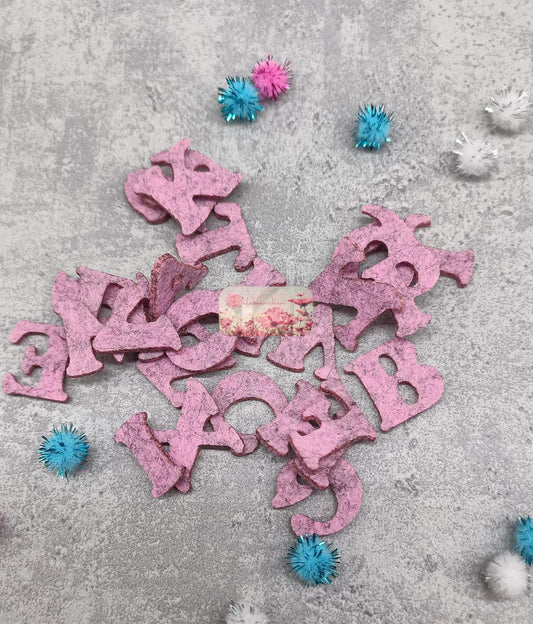 Buchstaben Streugut 40 Stk. mit Farbwahl Stückpreis ab 0.11 Euro zzgl. 19% MwSt.