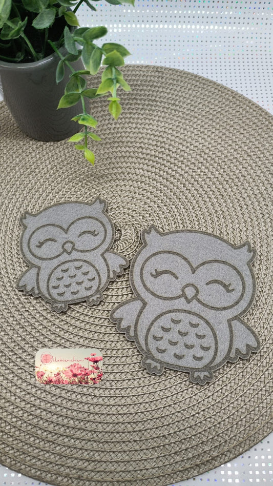 Eule mit Gravur 10 cm (10er Set) Stückpreis ab 0.52 Euro zzgl. 19% MwSt.