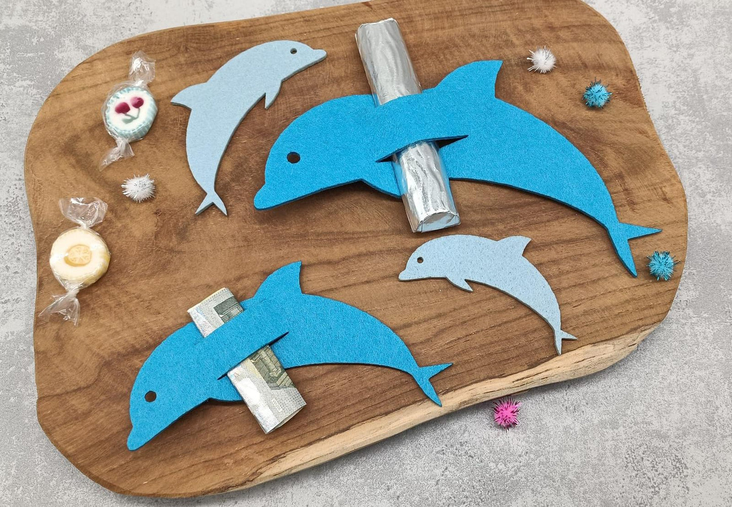 Delfin 10 cm (10er Set) Stückpreis 0.35 Euro zzgl. 19% MwSt.