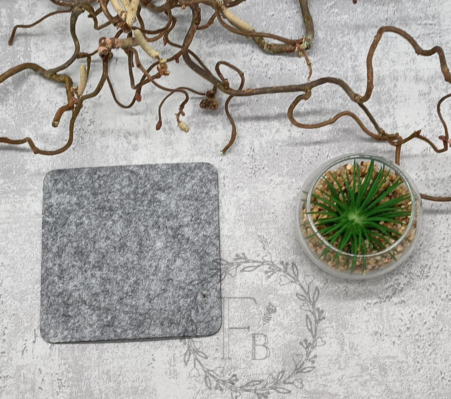 Untersetzerkorb incl. 16 Untersetzer I