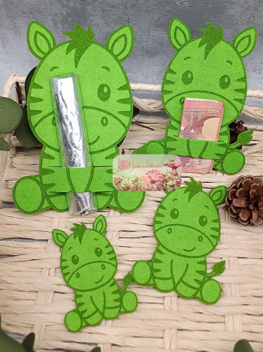 Zebra sitzend Graviert 10 cm (10er Set) Stückpreis ab 0.52 Euro zzgl. 19% MwSt.