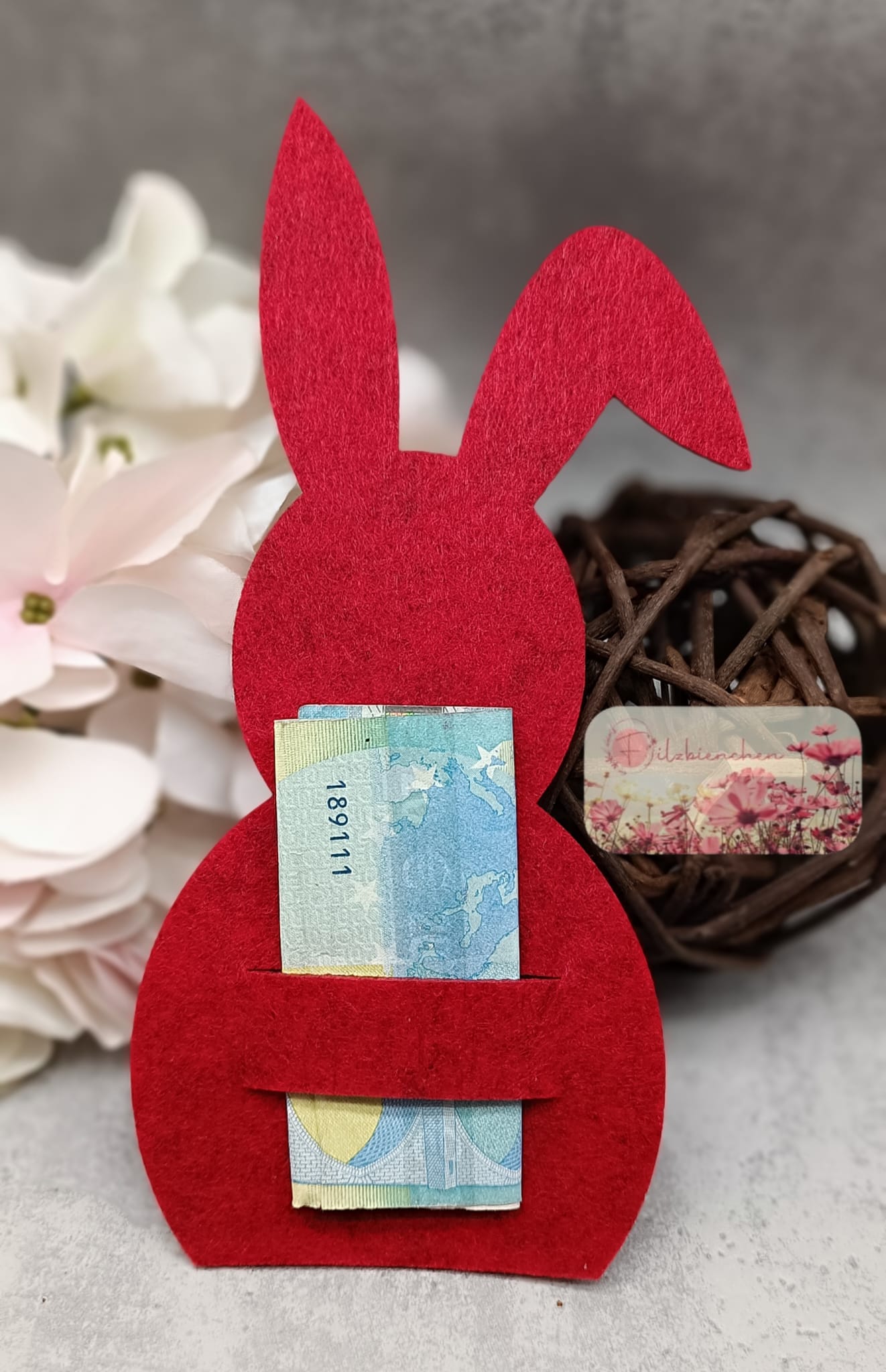 Hase A mit abgeschnittenem Boden Schlitz Geld 22ger Set Stückpreis ab 0.75 Euro zzgl. 19% MwSt.