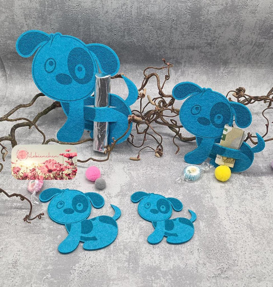 Hund mit Gravur 8 cm (10er Set) Stückpreis ab 0.35 Euro zzgl. 19% MwSt.