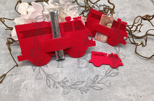 Feuerwehr Auto graviert 10er Set 10 cm Stückpreis ab 0.52 Euro zzgl. 19% MwSt.