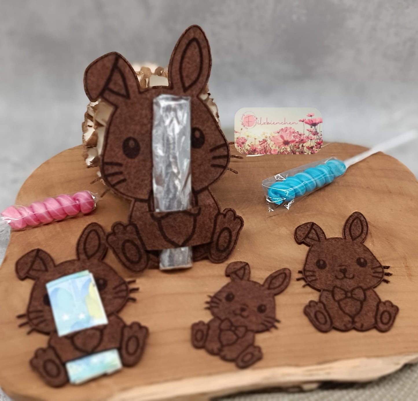 Hasenjunge graviert 8 cm (10er Set) Stückpreis ab 0.44 Euro zzgl. 19% MwSt.