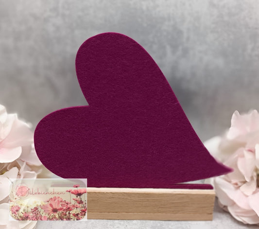 geschwungenes Herz Aufsteller für Holzständer