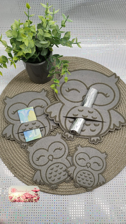 Eule mit Gravur 10 cm (10er Set) Stückpreis ab 0.52 Euro zzgl. 19% MwSt.