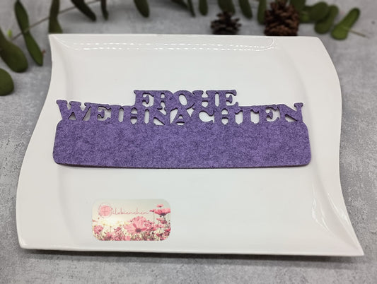 Tischkarte Schriftzug "Frohe Weihnachten" 2er Set Stückpreis ab 1.83 Euro zzgl. 19% MwSt.