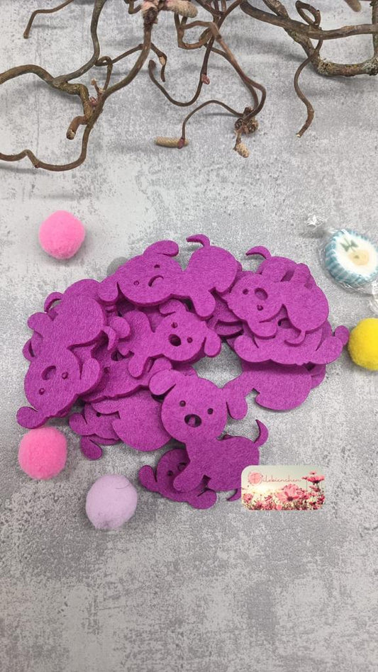 Hund ohne Gravur Streugut 40 Stk. mit Farbwahl Stückpreis ab 0.11 Euro zzgl. 19% MwSt.