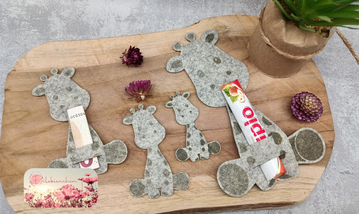 Giraffe graviert sitzend 10 cm (10er Set) Stückpreis ab 0.61 Euro zzgl. 19% MwSt.