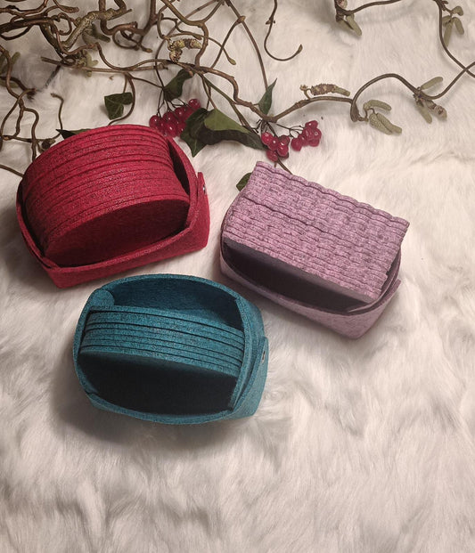 Untersetzerkorb incl. 8 Untersetzer E