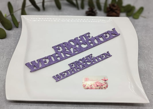 Schriftzug klein "Frohe Weihnachten" 3er Set Set Stückpreis ab 0.64 Euro zzgl. 19% MwSt.