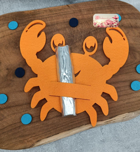 Krebs mit Schlitz Schokolade