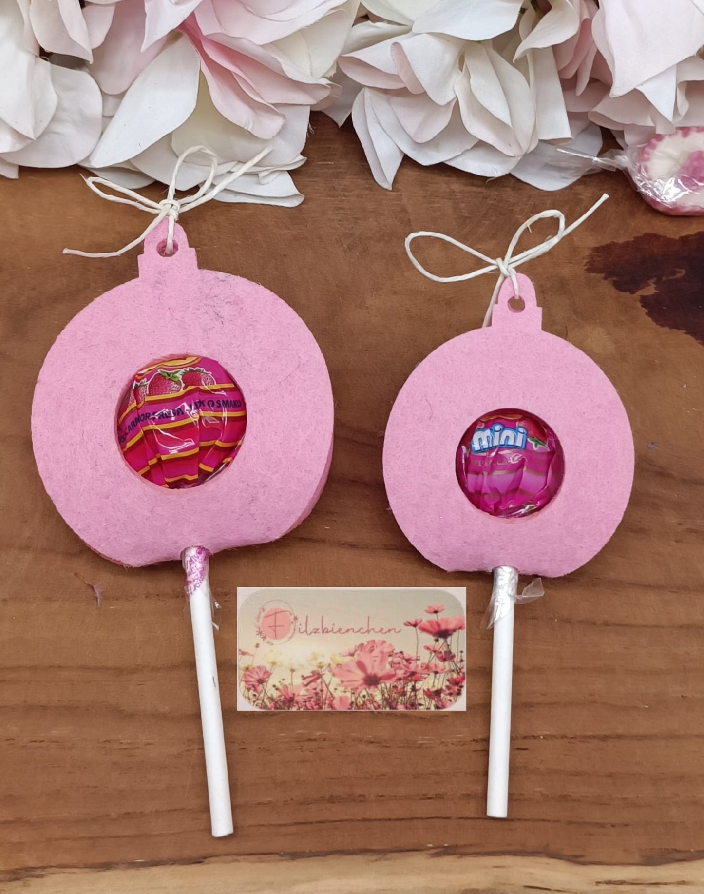 Lollifigur Weihnachtskugel groß für Lolli oder Schokoladenkugel (8er Set) Stückpreis ab 0.65 Euro zzgl. 19% MwSt.