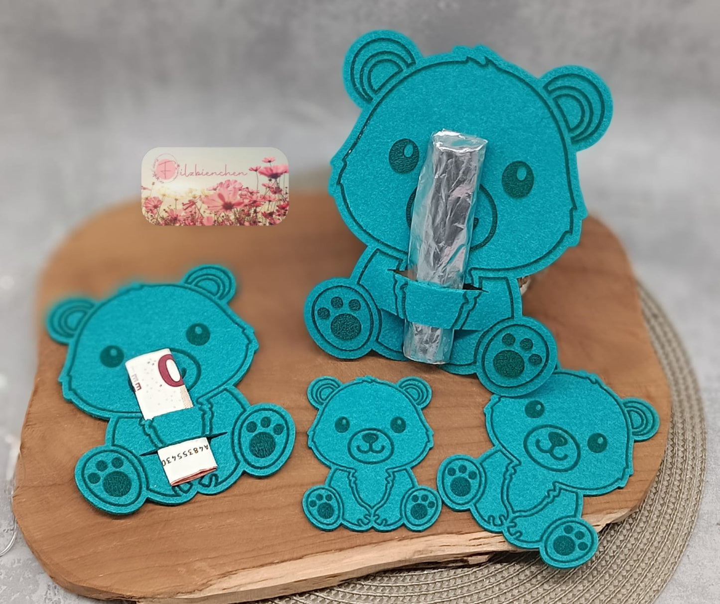 Bären Junge Graviert 10 cm (10er Set)Stückpreis ab 0,61 € zzgl. 19% MwSt.