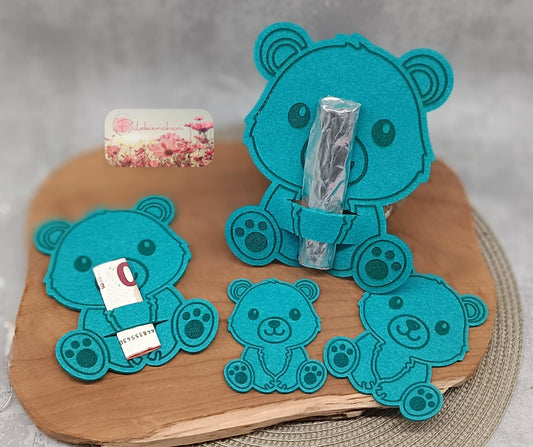 Bären Junge Graviert 8 cm (10er Set) Stückpreis ab 0,44€ zzgl. MwSt.