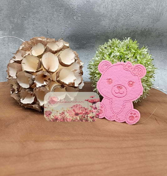 Bären Mädchen Graviert 8 cm (10er Set) Stückpreis ab 0,44€ zzgl. 19% MwSt.