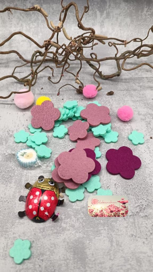 Blume A, Streugut 40 Stk. mit Farbwahl Stückpreis ab 0.11 Euro zzgl. 19% MwSt.