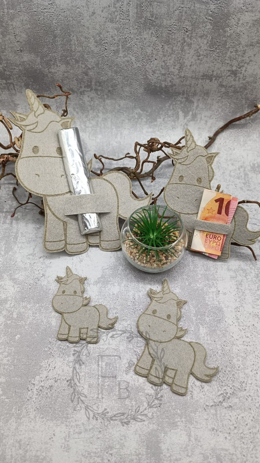 Einhorn Graviert 10 cm (10er Set) Stückpreis ab 0,52€ zzgl. 19% MwSt.