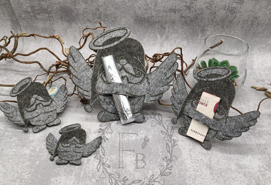 Engel Gnom graviert mit Schlitz Geld