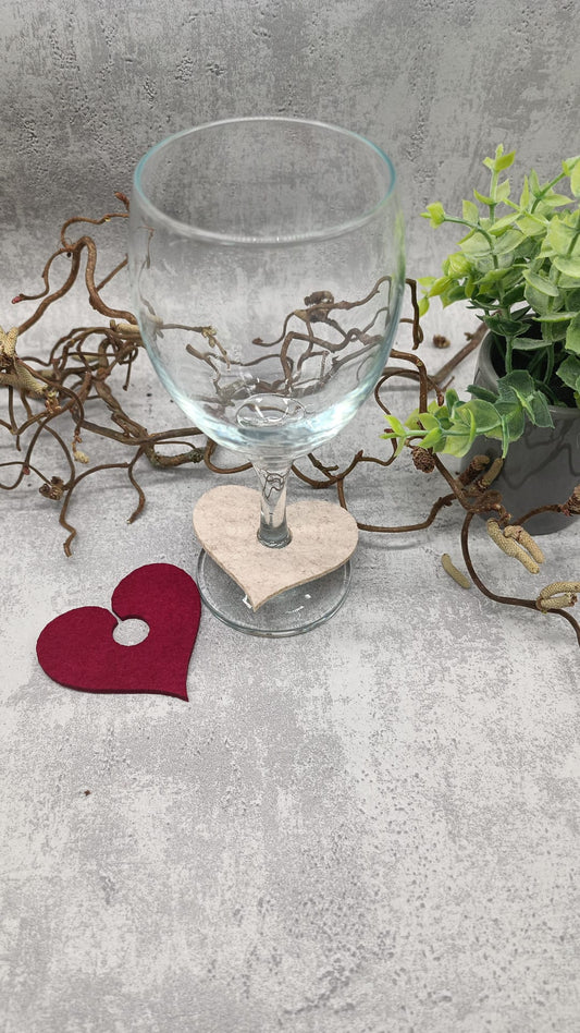 Glasrosetten Herz D ( 4er Set) Stückpreis ab 0.39 Euro zzgl. 19% MwSt.