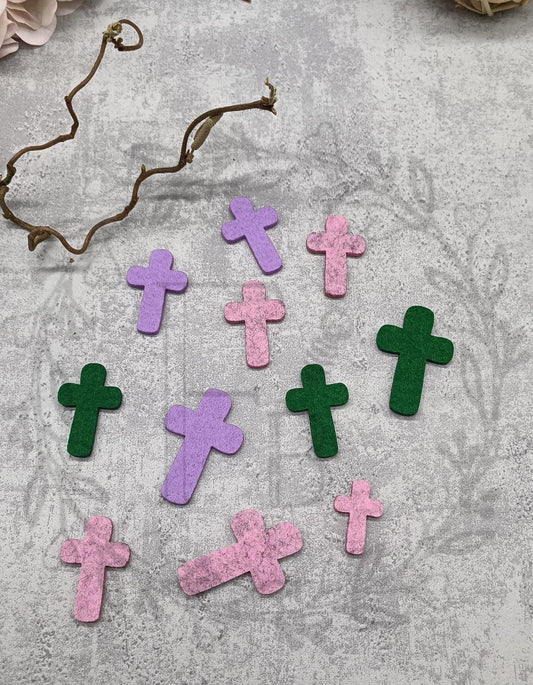 Kreuz Streugut 40 Stk. mit Farbwahl Stückpreis ab 0.11 Euro zzgl. 19% MwSt.