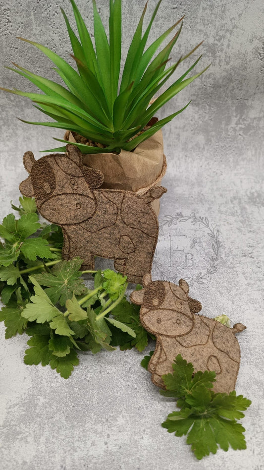 Kuh Graviert 8 cm (10er Set) Stückpreis ab 0.35 Euro zzgl. 19% MwSt.