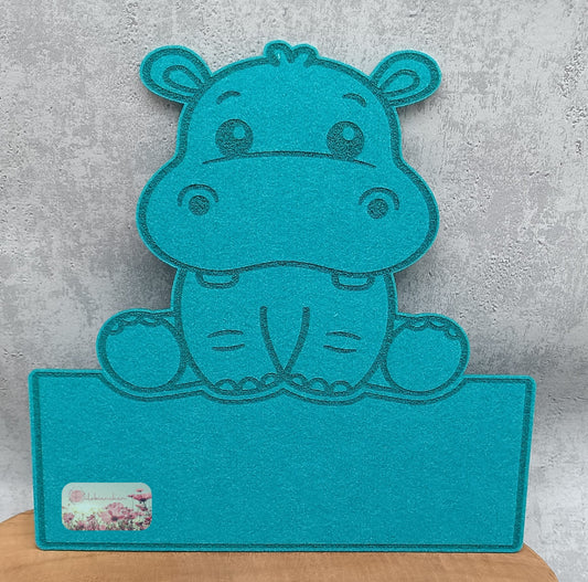 Türschild Hippo
