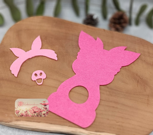 Schwein Rocher Kugel 4er Set "BASTELSET" Stückpreis ab 1.09 Euro zzgl. 19% MwSt.