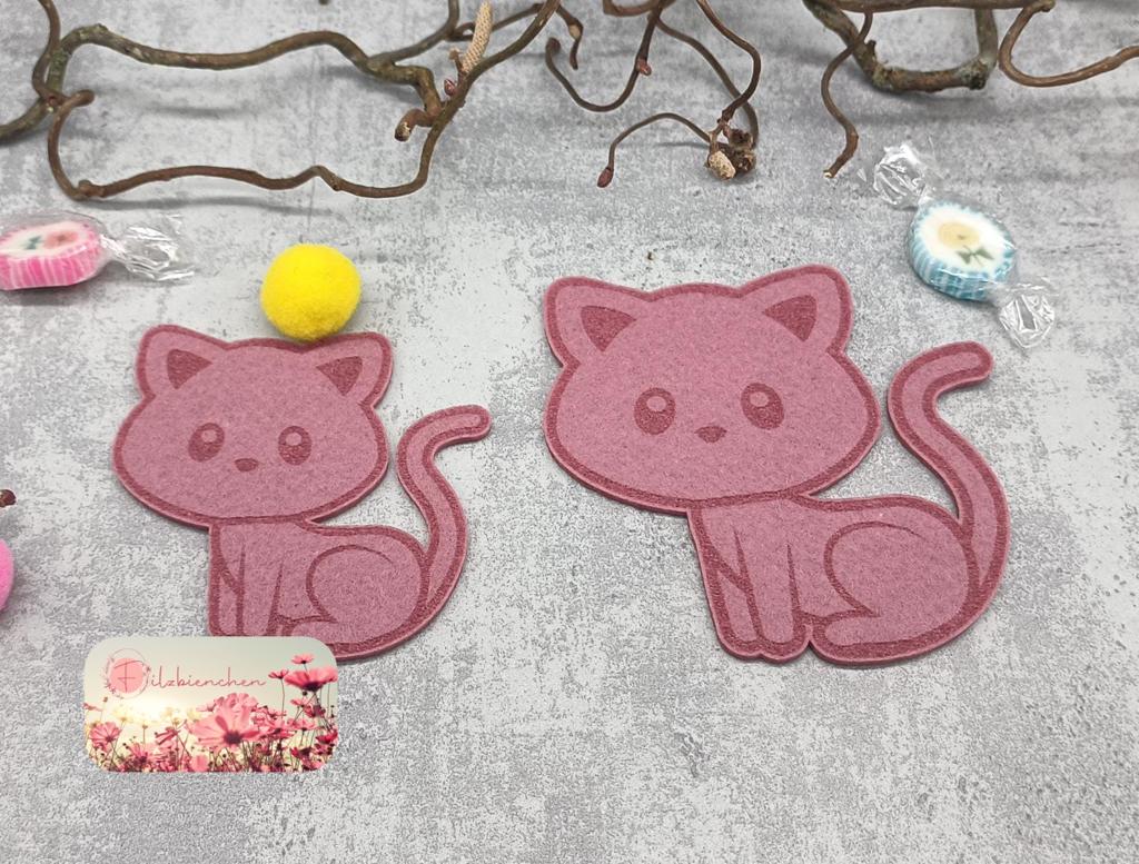 Katze mit Gravur 10 cm (10er Set) Stückpreis ab 0.52 Euro zzgl. 19% MwSt.