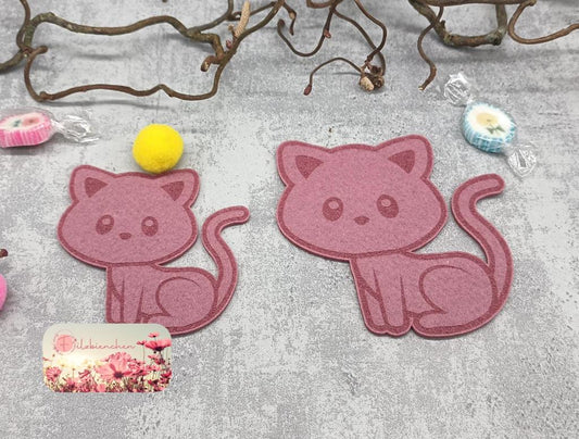 Katze mit Gravur 8 cm (10er Set) Stückpreis ab 0.35 Euro zzgl. 19% MwSt.