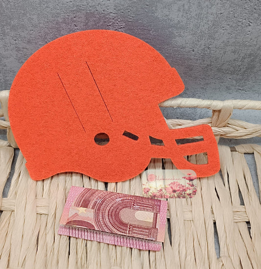 Helm Football Schlitz Geld