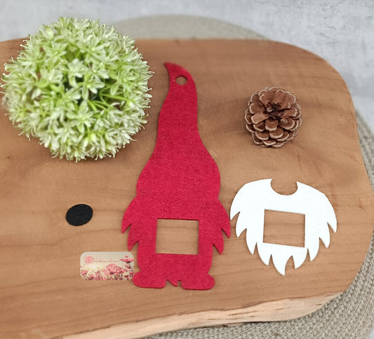 Wichtel mit Ausschnitt rund 4er Set "BASTELSET" Stückpreis ab 0.87 Euro zzgl. 19% MwSt.