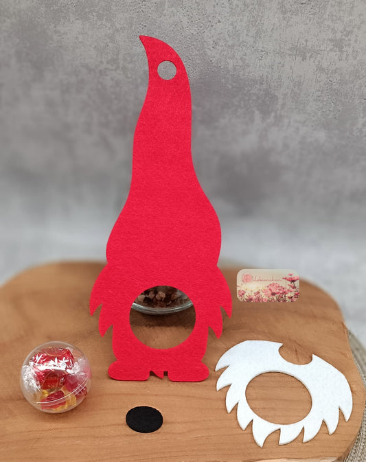 Wichtel mit Ausschnitt rund für eine Kunststoffkugel Ø 5 cm 16er Set "BASTELSET" Stückpreis ab 1.09 Euro zzgl. 19% MwSt.