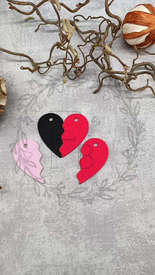 gebrochenes Herz Streugut 40 Stk. mit Farbwahl Stückpreis ab 0.11 Euro zzgl. 19% MwSt.